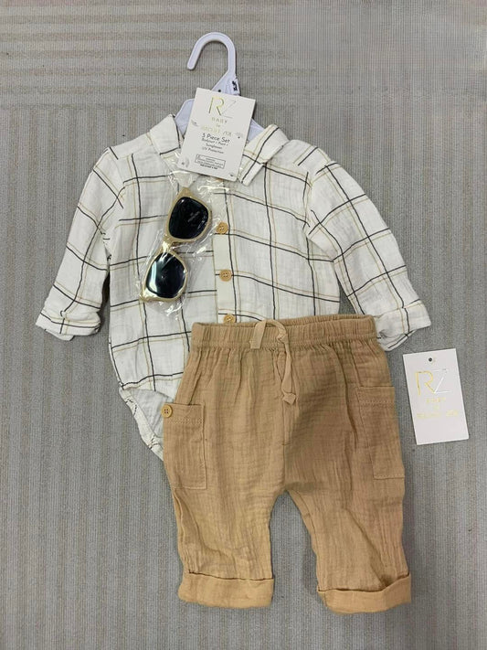 Muslin Organic Fabric Set Polo